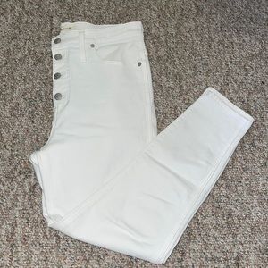 Madewell White Skinny Jeans